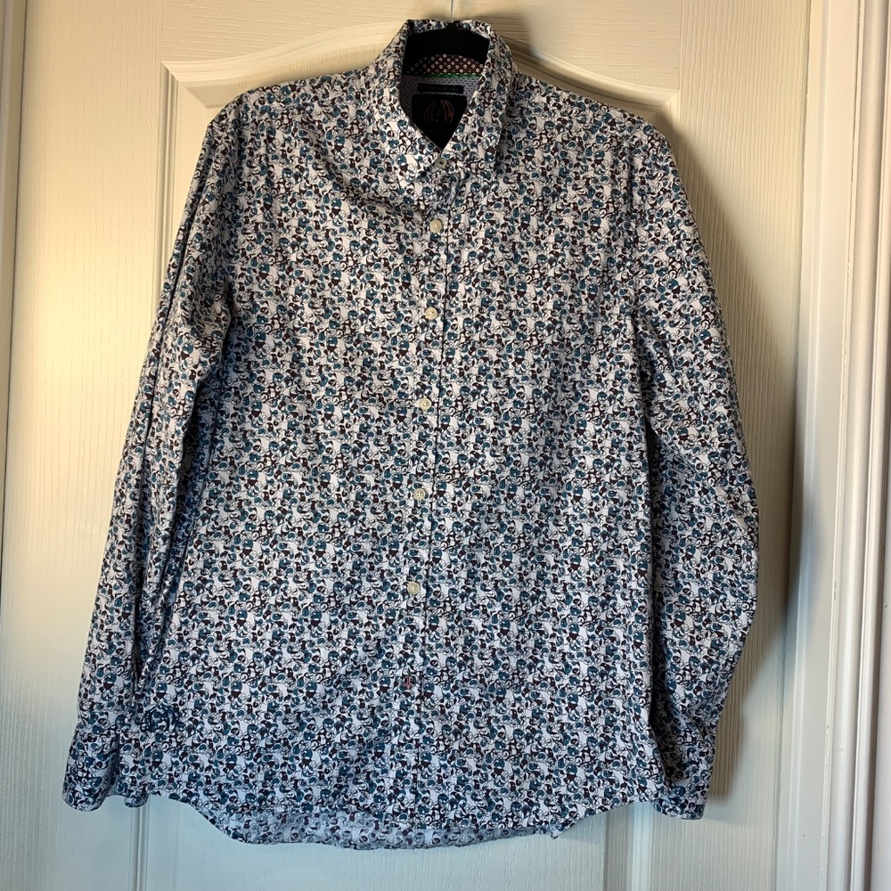 John Lennon – Classic Floral Stretch Shirt‎ for Men (Medium)
